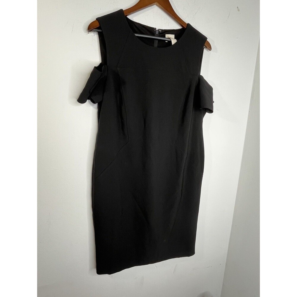 Chicos Off Shoulder Sheath Career Dress sz M 10 Boho US  Short sleeve (13)